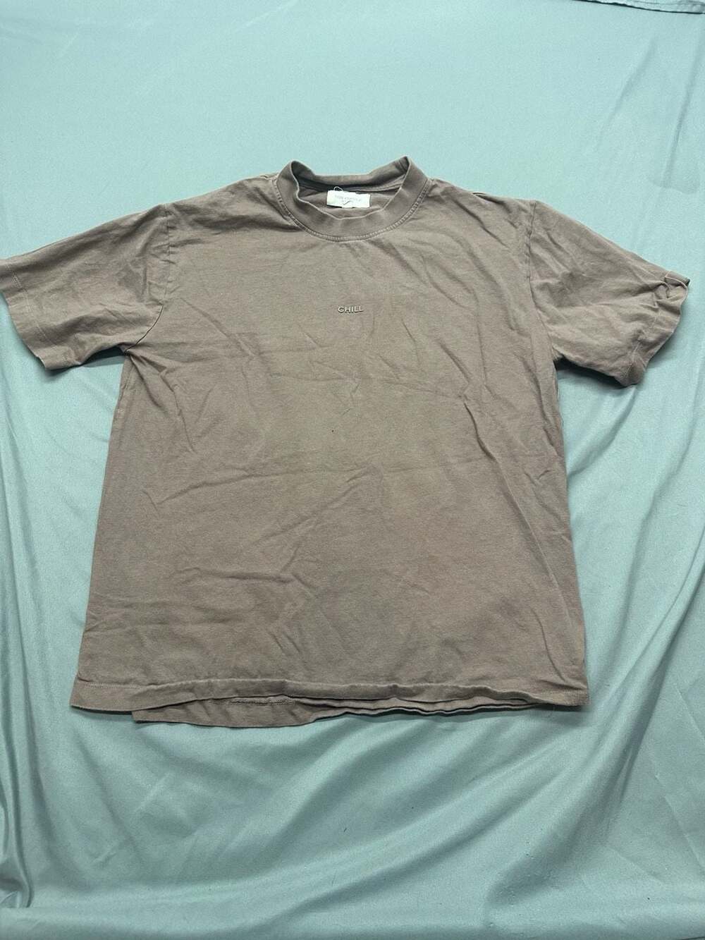 Vox Populi Chill Graphic Short Sleeve Brown T-Shirt Size M